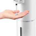 Automatic Liquid Soap Dispenser,4-Level Adjustable, Wall Mount,USB Rechargeable,12.8oz/ 380ml,Touchless Hand & Dish Soap Dispenser for Bathroom, Kitchen,Hotel, Restaurant