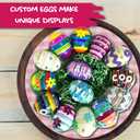3 x Eggmazing Egg Decorator Easter Egg-cessory Pack - Accessory Pack for Egg Decorating - Markers, Adhesive Jewels and Foam Stickers - Arts and Crafts Kit, Ages 3 and Up