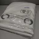 BGment Pure White Blackout Curtains 54 Inch Length for Bedroom 2 Panels Set, Linen Textured Thermal Insulation Soundproof Window Curtain Drapes with Grommet, 52 Inch Wide Each Panel