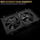 620-225 AC Condenser Cooling Radiator Fan Assembly Fits for 2003 2004 2005 2006 2007 Accord L4 2.4L Gas 620225 630840