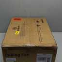 ZMISHIBO 52 inch Black Ceiling Fans with Lights and Remote, Indoor/Outdoor Modern Ceiling Fan for Bedroom Living Room Patio, 6 Speed Reversible Quiet DC Motor, 3 CCT, Dual Finish Blades