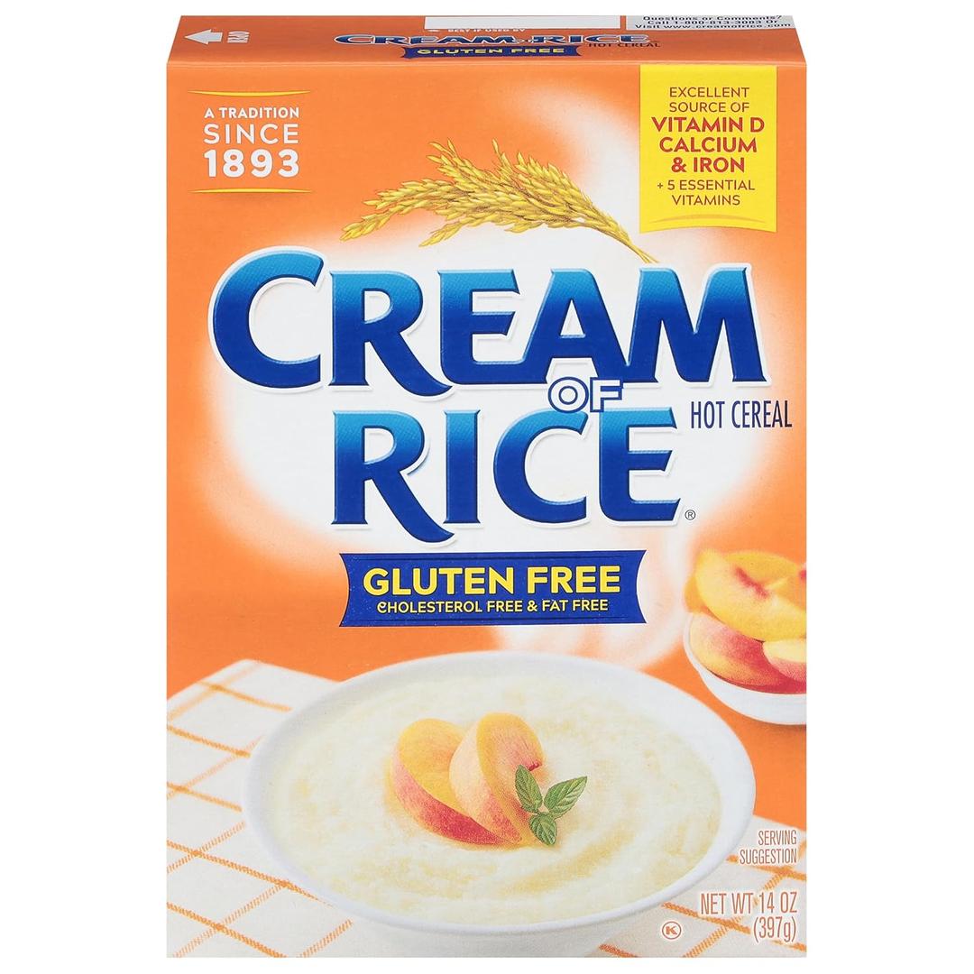 Cream of Rice Gluten Free Hot Cereal, 14 Ounce (Pack of 12), BBD 01/2028