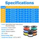 22 Gauge Stranded Wire Kit, 23ft Each 8 Colors 22AWG Silicone Electrical Wire Spool, Flexible Tinned Copper Wire, Hook Up Wire Kit for DIY, Automotive