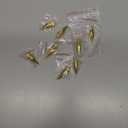 8 Pcs Wheel Rim Rivet Nut Spike Wheel Rim Lip Rivet Nut for Wheels with Plastic Faux Rivets (Gold)