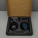 Motorcycle Mirrors Handlebar Mirror - 22MM 7/8" Universal CNC Aluminum Round Cafe Racer Retro Black Motorcycle Bar End Mirrors with Anti-Glare Blue Lens - Compatible with Minimoto Scooter