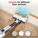 Cordless Stick Vacuum Cleaner with Auto Empty System Self-Charging Base, Powerful Suction for Pet Hair on Carpet & Hardfloor, Lightweight Anti-Tangled Handheld Vacuum, HEPA Filtration, Black