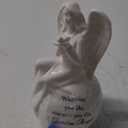 Guardian Angel Ceramic Night Light  Praying Angel Figurine Lamp with Inspirational Message  LED Light Up Keepsake Gift for Christian Home Dcor, Sympathy, Memorial, or Fathers Day