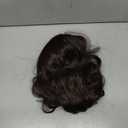 Adult Dark Brown Wig Woman Long Chestnut Brown Wavy Curly Wig Women Middle Part Wigs Heat Resistant Synthetic Wigs with Cap