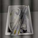 Steam Mop, 13-in-1 Powerful Handheld Steam Cleaner with 13 Accessories, 500ML Removable Tank, 23FT Power Cable, Detachable Steam Mops for Floor Cleaning, Tiles, Windows, Tile Grout, Carpets, Furniture (White)