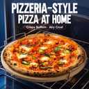 16-Inch Pizza Stone for Oven and Grill, Baking Stone for Bread, Round