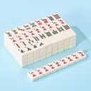 American Mahjong | 166 Premium 1.2-inch Creamy White Tiles | Complete Mahjong Game Set