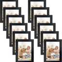 Giftgarden 12 Pack 3.5x5 Picture Frame Black, Multiple 3.5 x 5 Photo Frames Bulk for Tabletop Display or Wall Hanging