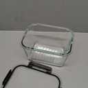 Glass Food Storage Container, 6.3 Cup, BPA-Free, Leak-Proof, Clear