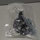 Wheelchair Accessories Caster Assembly with Aluminum Front Fork, Installing 6 Inch Solid Caster. Fit for Front Wheel Installation of Most Manual Wheelchairs and Children's Wheelchairs (Black 1 Ea)