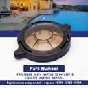 Pool Pump Lid With O-Ring gasket Compatible with Splapool Pureline Deluxe Above-Ground In-Ground Pool Pumps Replaces 47252772, AC81361, NEP2134, PO12728CR, 16578, 647252772, Pool Pump Basket Cover