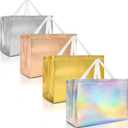 Nush Nush Mix Color Extra Large Gift Bags Set of 12 Assorted Color Reusable Extra Large Gift Bags with Handles - Perfect XL Goody Bag For Birthday Parties, Christmas, Thanksgiving 15.5W x 6D x 12H