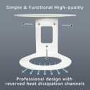 Velop Pro 6E/Pro 7 WiFi Mesh System Wall Mount, Wall Mount Holder for 6E / Pro7 Sturdy Metal Made Mount Stand Holder, Velop 6E/Pro 7 WiFi Wall Metal Mount Bracket Compatible with WiFi 7(2 Pack)