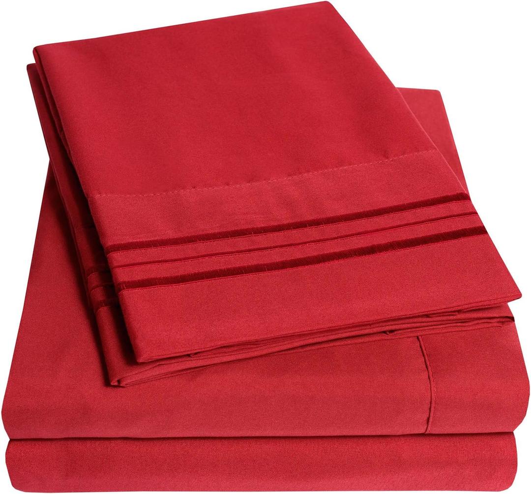 Supreme Collection Twin Red Twin Sheet
