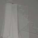 Menkxi Clear Acrylic Greeting Card Display Stand Portable Sticker Display Stand Card Display Rack Holder Postcard Organizer for Retail Counter Desk Stamp Mail Photo Storage(4 Tier,16''x10''x14'')