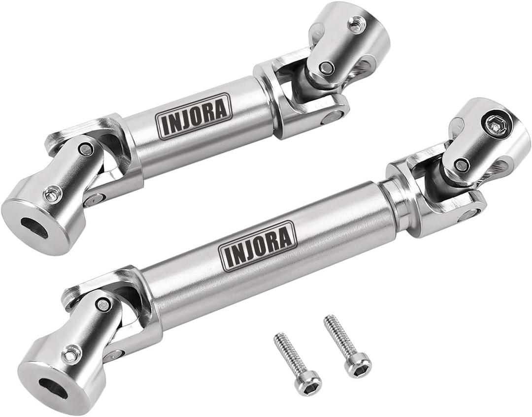 INJORA Stainless Steel Center Drive Shafts for 1/18 HPI Venture 18 CR18P RC Upgrade