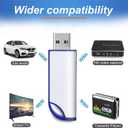 32GB FAT32 Format USB 2.0 Flash Drives, USB Memory Stick for Game Capture Card/Cassette Player/Computer/Laptop/External Data Storage with Indicative Light