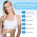Castor Oil Pack Patches for Belly Button 60 Disposable Organic Cotton Self-Adhesive Pads, Leak-Proof & Breathable, No-Wash Castor Oil Wraps for Navel, Abdomen & Targeted Skin Care
