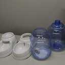 Amazon Basics Large Capacity Automatic Pet Water Dispenser and Gravity Feeder Set, Easy to Clean, 456.6fl.oz Food, 382.1fl.oz Water, Gray