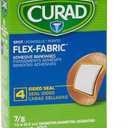 Curad Flex Fabric Spot Adhesive Bandages, Bandage Diameter is 7/8" (Box of 100)