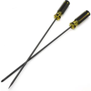Long Screwdriver Set, 39cm / 15.4 Inches Phillips Screwdriver and Slotted Screwdriver, Flat Head and Magnetic Tip Cross Head Screwdriver Set(2Pcs)