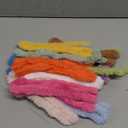 124 Pcs Fuzzy Pipe Cleaner Craft Supplies Kit, 39inch Large Pastel Thick Fluffy Jumbo Fur Chenille Stems with Decorative Accessories. Creative DIY Animals Dog Puppy. Good for Gift.