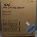 MYPET North States Paws Portable Pet Gate: 26-40" Wide. Pressure Mount. No Tools Needed. Made in USA. Dog Gate 23" Tall, Expandable, Durable Dog Gates for Doorways, Light Gray