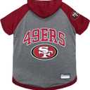 Pets First NFL SAN Francisco 49ERS Hoodie for Dogs & Cats. | NFL Football Licensed Dog Hoody Tee Shirt, X-Small| Sports Hoody T-Shirt for Pets | Licensed Sporty Dog Shirt. (SAN-4044-XS)