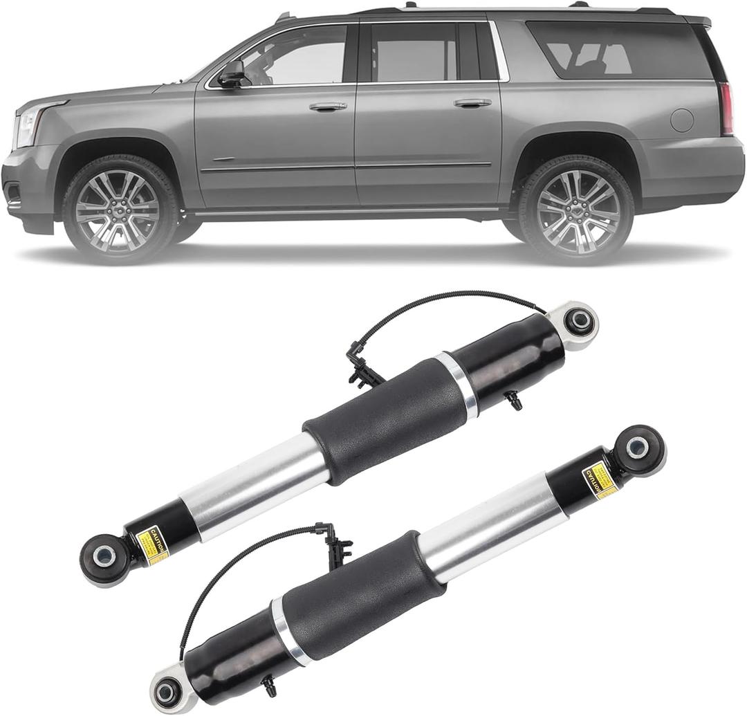 Dasbecan Pair Rear Air Shock Lift Struts Absorber Compatible with 2015-2021 Cadillac Escalade Chevy Suburban Tahoe GMC Yukon XL Denali Replace# 84176675 23151122 23267007 23290661 23290660
