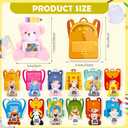 30 Set Welcome Back to School Gifts for Students Teachers Stuffed Animals Bulk Mini First Day of School Plush Animals with Card Small Stuffed Doll Tiny Keychain Classroom Gift Party Favors