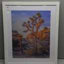 20x24 White Picture Frame  Engineered Wood with Polished Plexiglass, Wide Border Design for Wall Mounting  Ideal for Home or Office Dcor