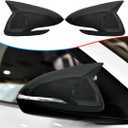 Rear View Mirror Cover, for Hyundai Elantra 2017 2018 2019 2020 - Carbon Fiber Turn Signal Housing Cover Accessories(with Turn Signal Cutout)