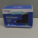 NEWGO Ice Pack Foot Ankle Ice Pack Wrap for Plantar Fasciitis, Foot Surgery Recovery, Hot Cold Therapy Ice Boot for Bunions, Ankle Injury, Swelling, Burning Feet - Black