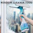 2025 New Multifunction Window Cleaner Tool, 4 in 1 Window Cleaner Tool Kit, Window Washer Squeegee with Sprayer for Windows, Mirrors, Tiles & Glass (1 Pack)