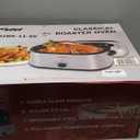 Sunvivi 26 Quart Electric Roaster Oven Turkey Roaster with Lid Electric Roasters with Removable Pan Large Roaster,Visible & Self-basting Lid, Fast Heating & Thaw/warming Setting,Black