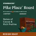 Starbucks K-Cup Coffee Pods, Medium Roast Coffee, Pike Place Roast For Keurig Brewers, 100% Arabica, 1 Box (22 Pods) (EXP 09/10/26)