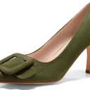 Coutgo Women's Closed Pointed Toe Pumps Stiletto High Heels Wedding Party Dress Shoes (8.5)