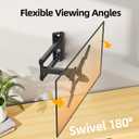 IWORKBOARD 32+ 40 inch Full Motion TV Wall Mount for 13-43" TVs & Monitor, 360 Rotating Small TV Mount Bracket, Articulating Swivel Tilting Extension, Max VESA 200x200mm, Single Studs, 55 lbs