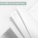 CAGIE Lined Journal Notebook, 320 Pages College Ruled Notebook, 100 Gsm Paper Thick Journal, B5 Hardcover Leather Journals for Writing Women Men, 7.6x10In, Green