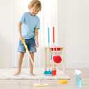 Melissa & Doug Deluxe Sparkle & Shine Cleaning Play Set (11 Pieces) - FSC Certified, 17.6 x 14.0 x 5.5