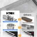 Shower Drain Offset Outlet for Bathroom: 24-Inch Brushed Nickel Linear Shower Drain with Removable Tile Insert Grate - 304 Stainless Steel Shower Floor Drain Side Outlet with Hair Catcher