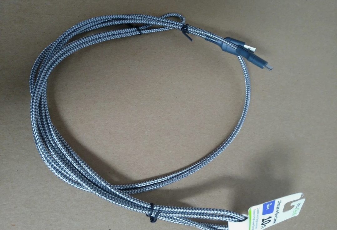 10ft Charge And Sync Cable For USB C 2pc