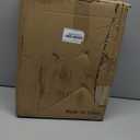 MyGift 15 Inch Artificial Boxwood Topiary Tree - 2 Pack Potted Faux Plant Balls in Gray Pulp Planter, Tabletop Home Dcor