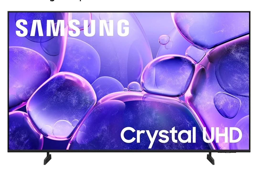Samsung 55-Inch Class Crystal UHD U8000F 4K Smart TV (2025 Model) Endless Free Content, Crystal Processor 4K, MetalStream Design, Knox Security, Compatible with Alexa
