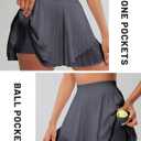 RUNNING GIRL Women's Pleated Tennis Skirts with Pockets High Waisted Tummy Control Casual Athletic Workout Golf Skorts (XXL)