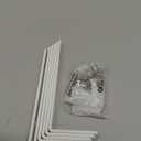 LSK 6PCS L Bracket, 5"2"(12550mm) Shelf Support Bracket Max Load : 42lb, White